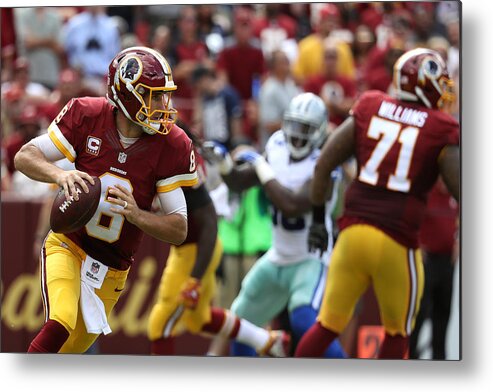 Kirk Cousins Metal Print featuring the photograph Dallas Cowboys v Washington Redskins #12 by Rob Carr