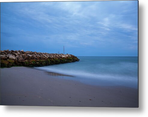 Highcliffe Metal Print featuring the photograph Highcliffe Beach in Dorset #12 by Ian Middleton