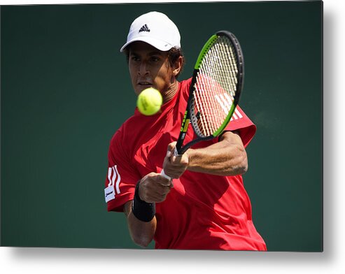Mexico Metal Print featuring the photograph Mexico v Peru - American Zone Group II - Davis Cup #12 by Jam Media