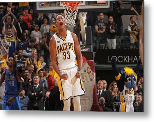 Myles Turner Metal Print featuring the photograph Myles Turner #12 by Ron Hoskins