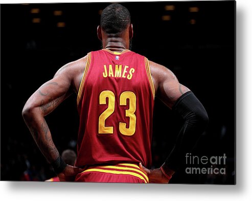 Lebron James Metal Print featuring the photograph Lebron James #127 by Nathaniel S. Butler