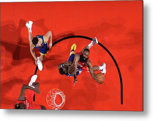 James Harden Metal Print featuring the photograph James Harden #13 by Andrew D. Bernstein