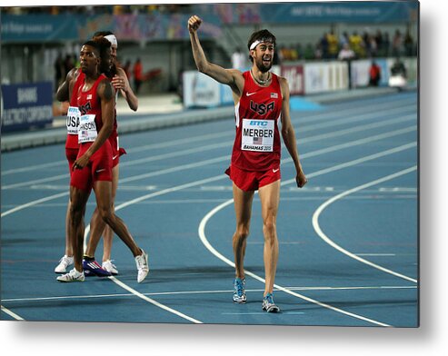 Sport Metal Print featuring the photograph IAAF World Relays - Day 2 #14 by Mike Ehrmann