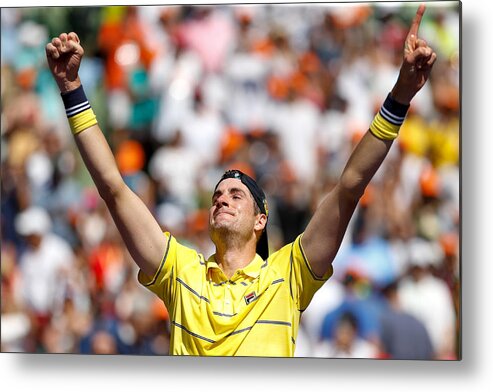 Florida Metal Print featuring the photograph Miami Open 2018 - Day 14 #14 by Michael Reaves