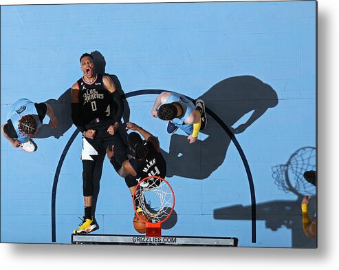 Russell Westbrook Metal Print featuring the photograph Russell Westbrook #14 by Joe Murphy