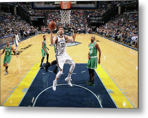 Marc Gasol Metal Print featuring the photograph Marc Gasol #15 by Joe Murphy