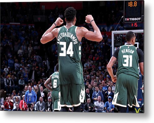 Nba Pro Basketball Metal Print featuring the photograph Giannis Antetokounmpo by Nathaniel S. Butler