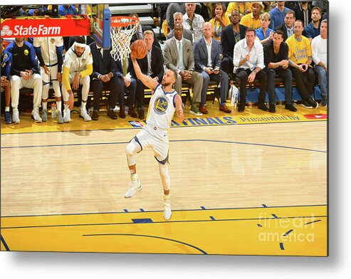 Stephen Curry Metal Print featuring the photograph Stephen Curry #16 by Jesse D. Garrabrant