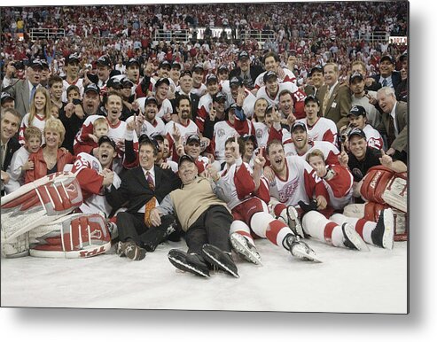 Playoffs Metal Print featuring the photograph Hurricanes v Red Wings #17 by Elsa