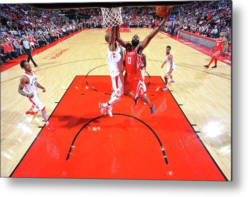 James Harden Metal Print featuring the photograph James Harden #17 by Bill Baptist