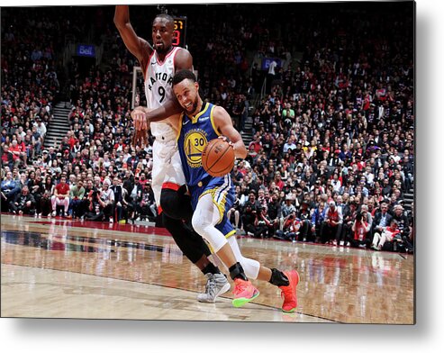 Stephen Curry Metal Print featuring the photograph Stephen Curry #17 by Nathaniel S. Butler