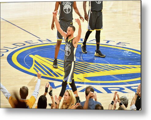 Stephen Curry Metal Print featuring the photograph Stephen Curry by Jesse D. Garrabrant
