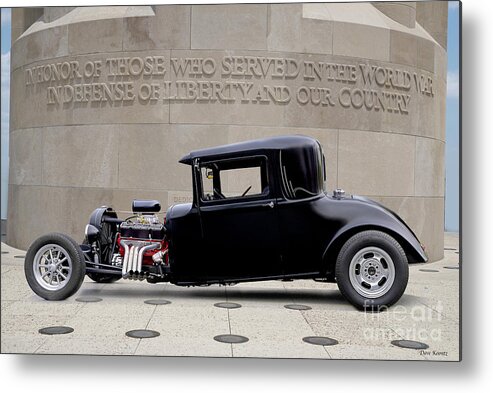 1929 Hudson Coupe Metal Print featuring the photograph 1929 Hudson 3-Window Coupe by Dave Koontz