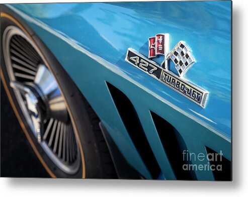 Chevrolet Metal Print featuring the photograph 1966 Stingray 427 Turbojet by Dennis Hedberg