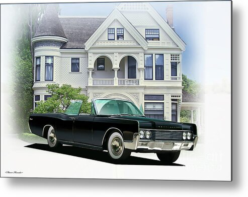 1968 Lincoln Continental Convertible Metal Print featuring the photograph 1968 Lincoln Continental Convertible by Dave Koontz