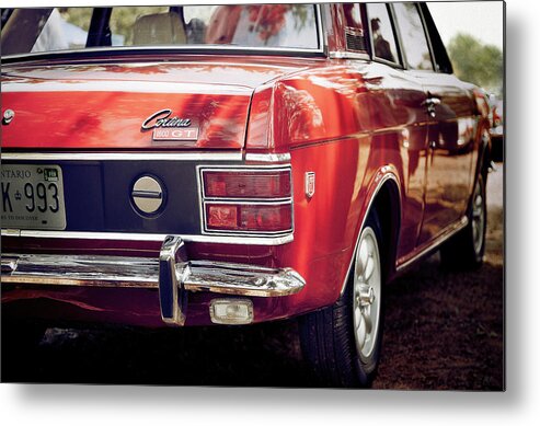 Ford Metal Print featuring the photograph 1969 Ford Cortina GT by RicharD Murphy