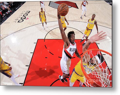 Nba Pro Basketball Metal Print featuring the photograph Al-farouq Aminu by Sam Forencich