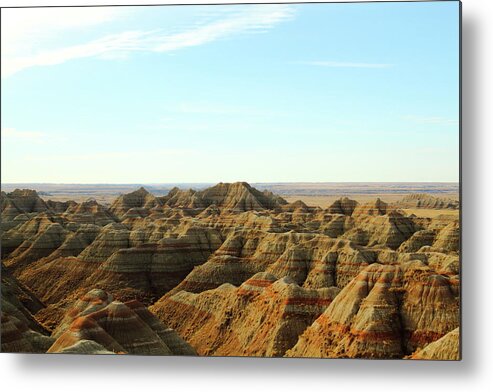 Badlands National Park Metal Print featuring the photograph Badlands National Park #1 by Lens Art Photography By Larry Trager
