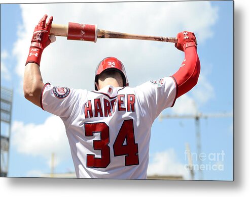 People Metal Print featuring the photograph Bryce Harper #2 by Greg Fiume