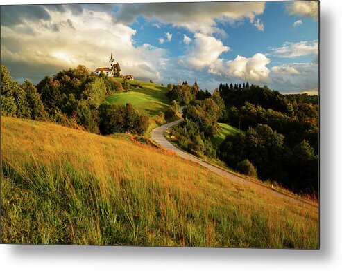 Saint Metal Print featuring the photograph Church of Saint Margaret at sunset #2 by Ian Middleton