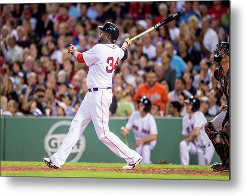 People Metal Print featuring the photograph David Ortiz #2 by Billie Weiss/boston Red Sox