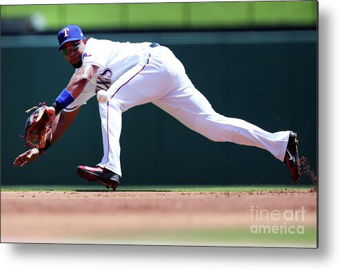 People Metal Print featuring the photograph Elvis Andrus by Tom Pennington
