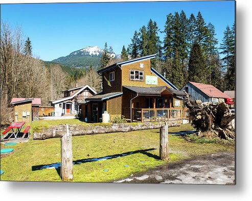 Glacier Coffee Shop Metal Print featuring the photograph Glacier Coffee Shop #1 by Tom Cochran