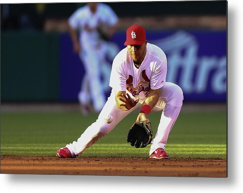 St. Louis Cardinals Metal Print featuring the photograph Jhonny Peralta by Dilip Vishwanat