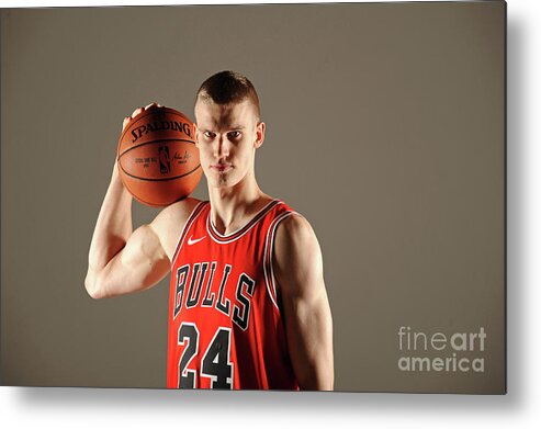 Media Day Metal Print featuring the photograph Lauri Markkanen by Randy Belice