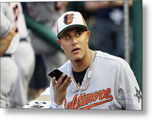 People Metal Print featuring the photograph Manny Machado by Rob Carr