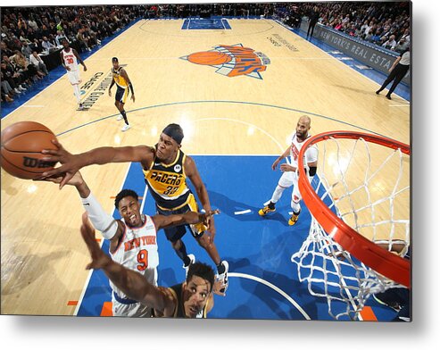 Myles Turner Metal Print featuring the photograph Myles Turner #2 by Nathaniel S. Butler