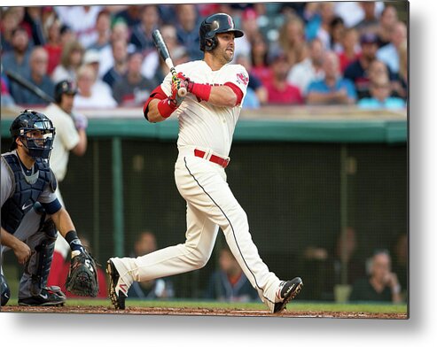 Second Inning Metal Print featuring the photograph Nick Swisher by Jason Miller