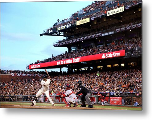 Playoffs Metal Print featuring the photograph Pablo Sandoval #2 by Christian Petersen