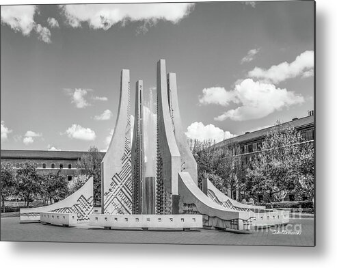 Purdue University Metal Print featuring the photograph Purdue University Fountain by University Icons