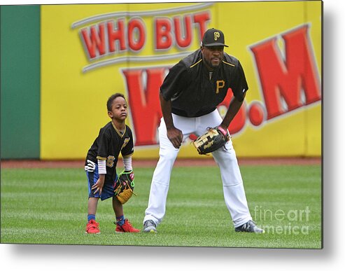 People Metal Print featuring the photograph Starling Marte by Justin Berl