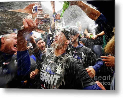 Championship Metal Print featuring the photograph Yasmani Grandal by Jamie Squire