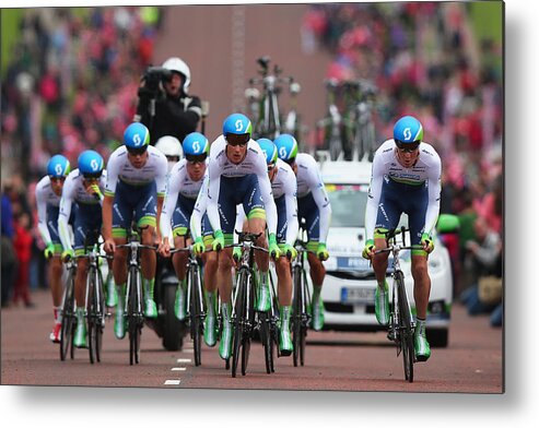 Belfast Metal Print featuring the photograph 2014 Giro d'Italia - Stage One by Bryn Lennon