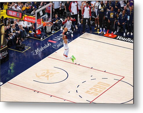 Playoffs Metal Print featuring the photograph 2023 NBA Finals - Miami Heat v Denver Nuggets by C. Morgan Engel