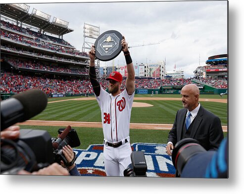Most Valuable Player Metal Print featuring the photograph Bryce Harper #21 by Rob Carr