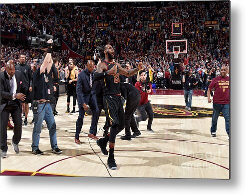 Playoffs Metal Print featuring the photograph Lebron James by David Liam Kyle