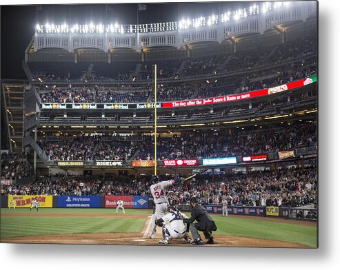 National League Baseball Metal Print featuring the photograph David Ortiz #25 by Billie Weiss/Boston Red Sox