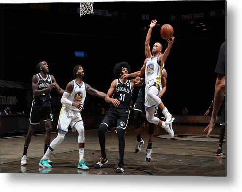 Stephen Curry Metal Print featuring the photograph Stephen Curry #26 by Nathaniel S. Butler