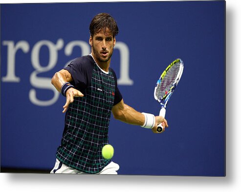 Tennis Metal Print featuring the photograph 2015 U.S. Open - Day 9 #3 by Clive Brunskill