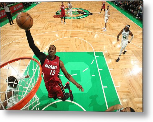 Playoffs Metal Print featuring the photograph Bam Adebayo #3 by Nathaniel S. Butler