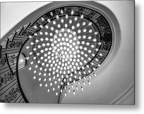 Cheekwood Metal Print featuring the photograph Beautiful Chandelier At The Cheekwood Estate and Gardens Nashville Tennessee #4 by Dave Morgan