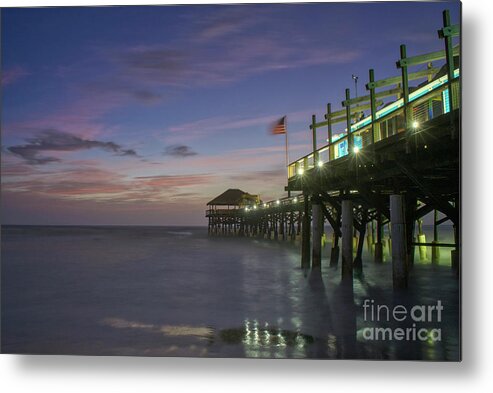 Sunrise Metal Print featuring the photograph Cocoa Beach Pier #3 by Brian Kamprath