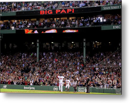 People Metal Print featuring the photograph David Ortiz by Billie Weiss/boston Red Sox
