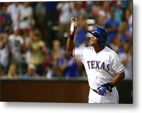 Crowd Metal Print featuring the photograph Houston Astros v Texas Rangers #3 by Sarah Crabill