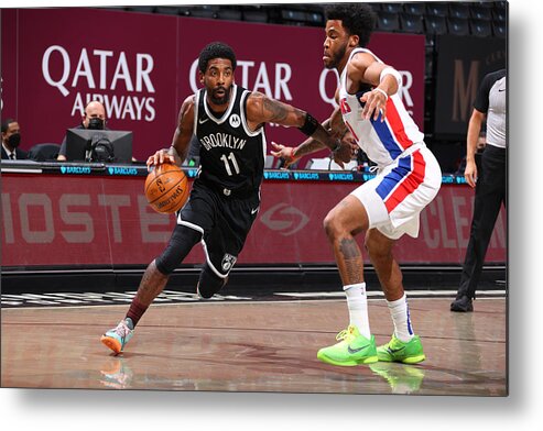 Nba Pro Basketball Metal Print featuring the photograph Kyrie Irving by Ned Dishman