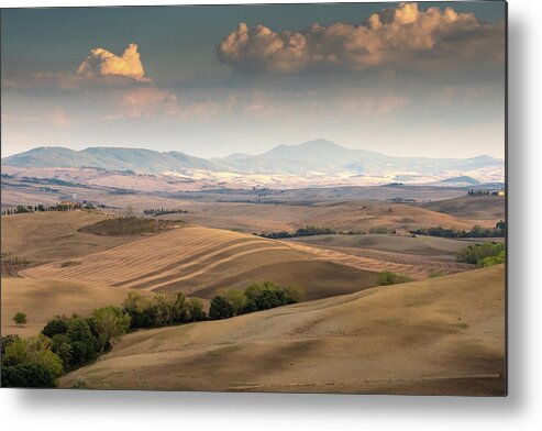 Beautiful Metal Print featuring the photograph landscape, Tuscany, Italy #3 by Eleni Kouri